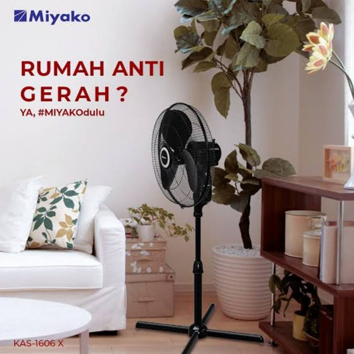 Miyako Standing Fan 16" Plastik - KAS1606XPL